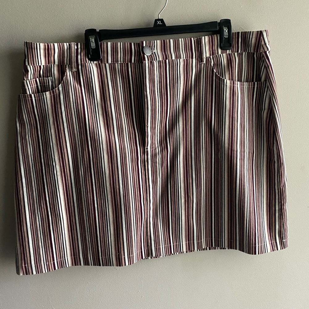 Multicolor Corduroy skirt